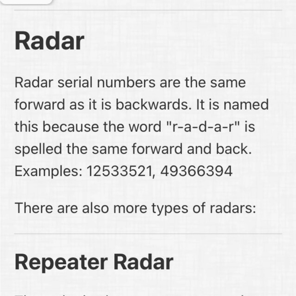 Fancy Serial Number TRUE Radar Note - Picture 9 of 10